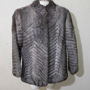 Pierre Dumont Fur Co - London - Paris - Rome - Rabbit Designer Fur Jacket - M